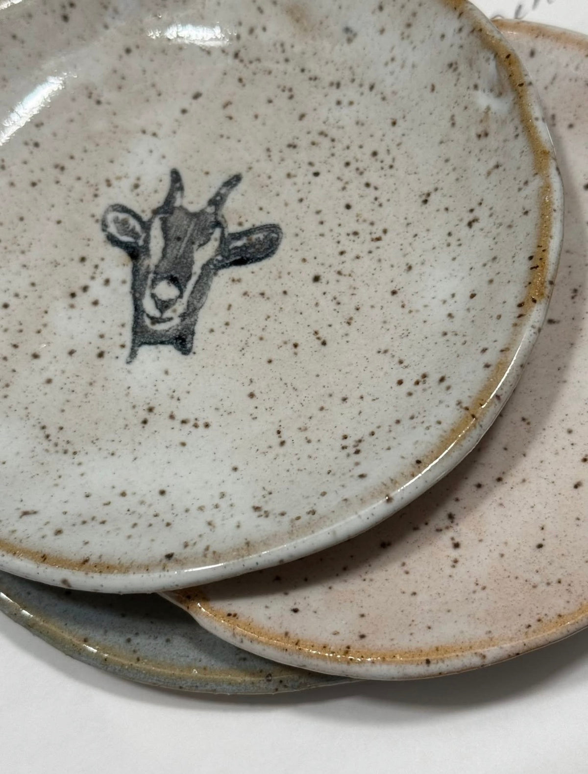 Goat Pottery Soap Dish